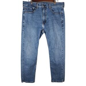 Levis 506 Straight Leg Jeans Mens 36x30 Medium Wash Blue Denim